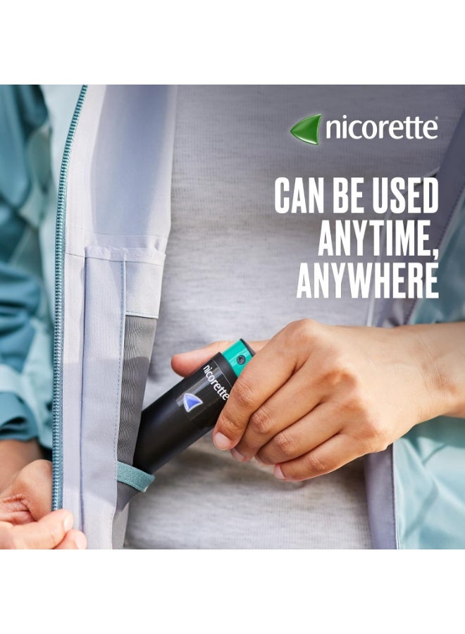 نيكوريت سبراي النيكوتين السريع، للمساعدة في الإقلاع عن التدخين، بنكهة التوت البارد، 1 ملغ، شكل سبراي، عبوة مزدوجة، 150 بخة لكل عبوة × 2 - Image 5