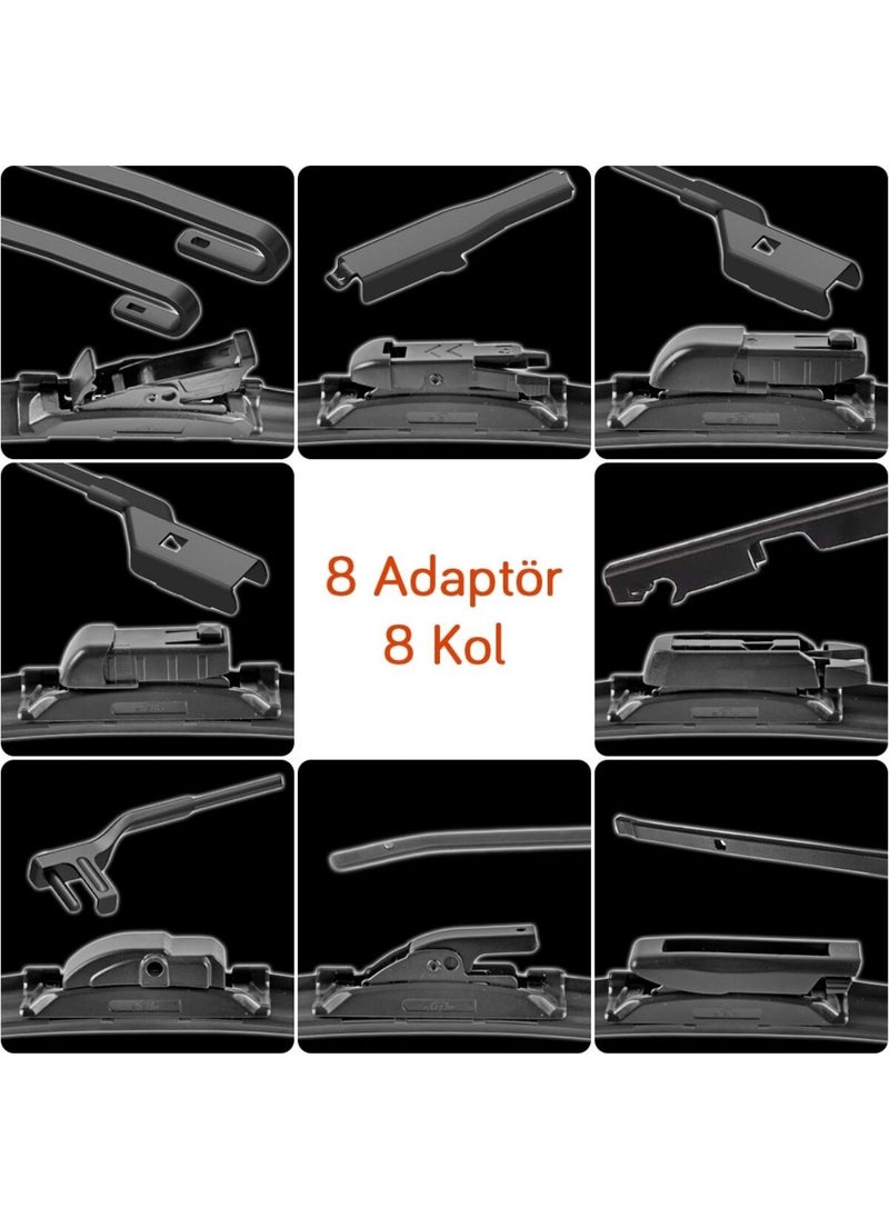 RBW 91120 20 Inch / 500 mm Banana Wiper with Multi-Fit 8 Adapters  - Image 3