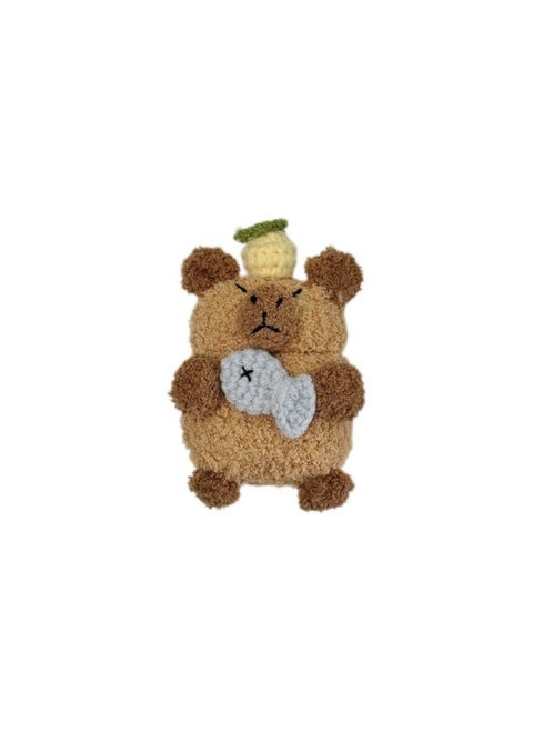 Hug Fish Capybara AirPods Pro For Apple Bluetooth Earphone Case 2/3/4 Generation Capibala Protective Case Cute-Color:Plush Fish Capybara Capibala-Applicable Models:AirPods 4(2024)