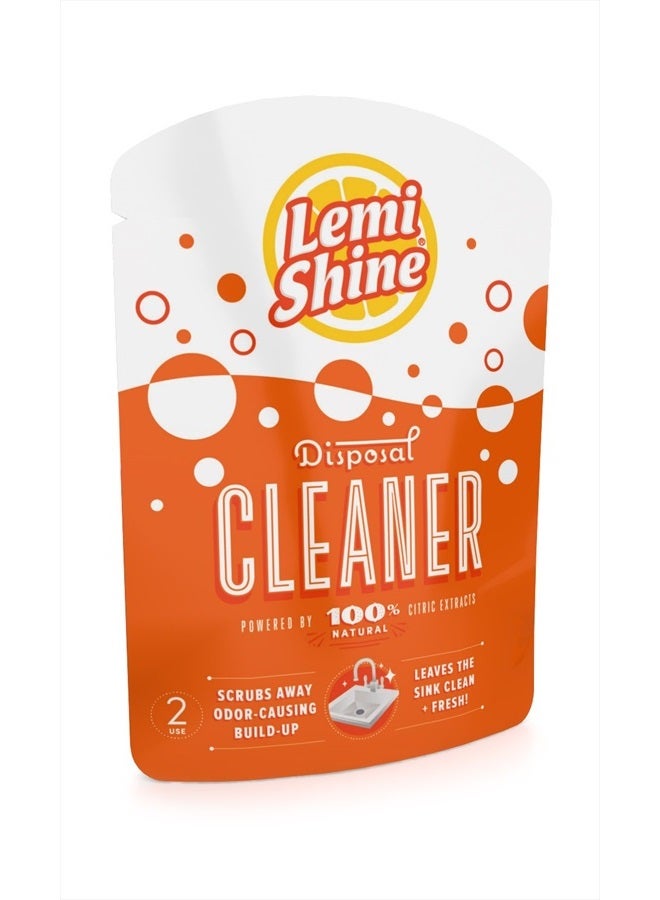 Lemi Shine Garbage Disposal Cleaner and Deodorizer Powered By Citric Acid | Foam Cleaner For Kitchen Garbage Disposal with a Natural, Fresh Lemon Scent (2 Count) - Image 1