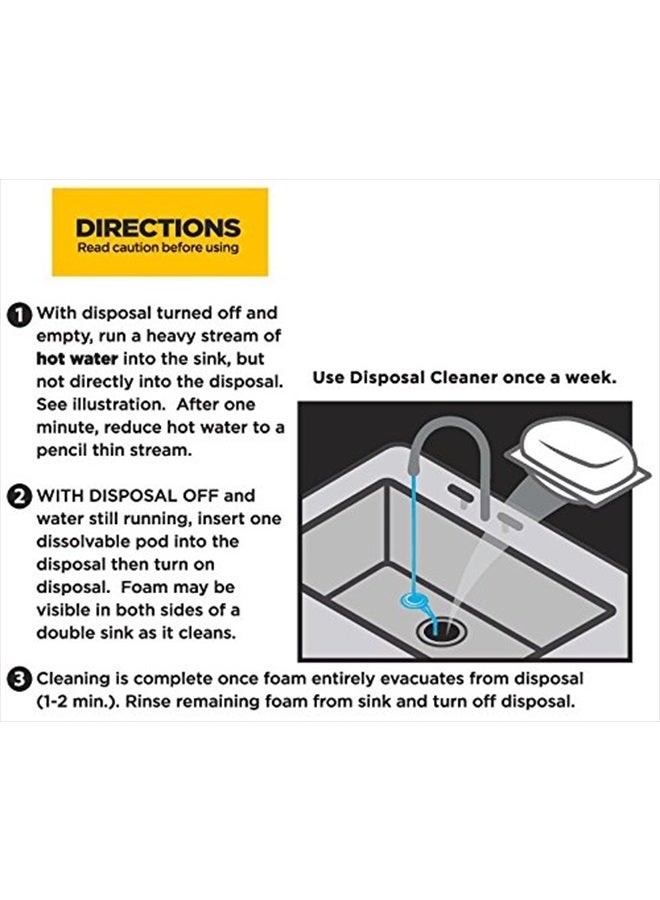 Lemi Shine Garbage Disposal Cleaner and Deodorizer Powered By Citric Acid | Foam Cleaner For Kitchen Garbage Disposal with a Natural, Fresh Lemon Scent (2 Count) - Image 2
