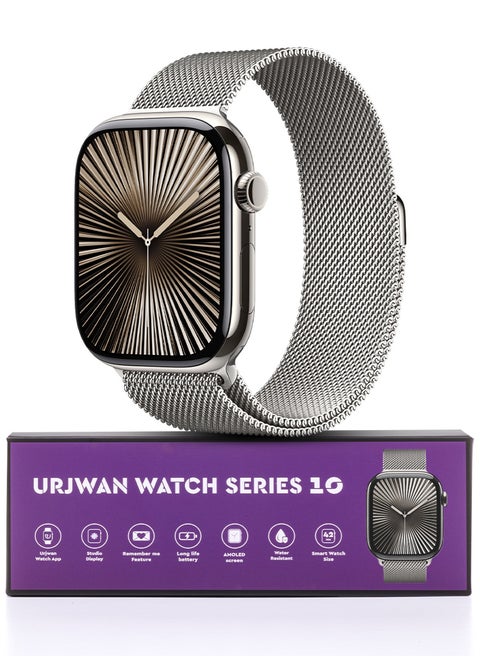 Smartwatch 10th Gen – Silver, 42mm | AMOLED Ultra-Clear Display, Photo Display Feature, Exclusive App, “Remember You” instance messaging, Slimmer Design with Reduced Bezels, New Colors with Extra Strap, Call & Notification Support.