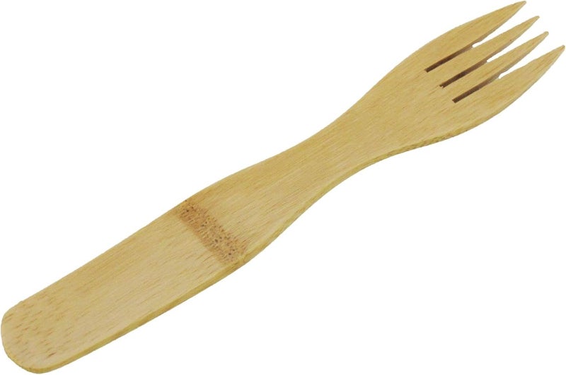 BambooMN BambooMN Organic Reusable Camping Bamboo Utensil Set Spoon Fork and Knife  6 sets - Image 2