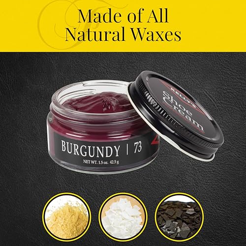 KELLYS Kelly's Burgundy Shoe Polish 1.5 oz - Professional Leather Shoe Cream - Image 3