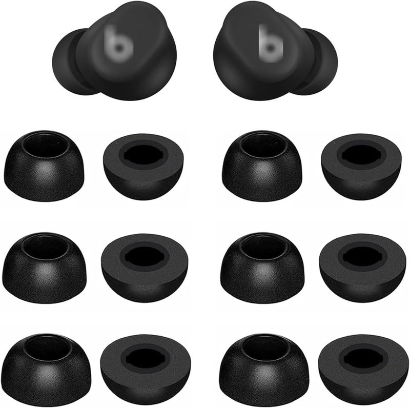 ALXCD Foam Eartips Compatible with Beats Solo Buds, S/M/L 3 Sizes 6 Pairs Soft Memory Foam Earbuds Tips Replacement Ear Tips, Compatible with Beats Solo Buds 6 Pairs Black - Image 1