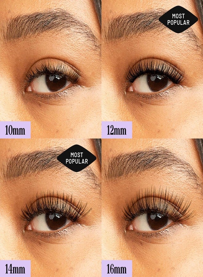 Lilac St. Lilac St - Originals Natural Faux Eyelash Clusters (12mm, 3 Pack) - Natural Look - DIY Lash Extension Wisps - Lightweight & Lifelike - Lasts 10 Days - Cruelty Free, Vegan, Women Founded - 30 Lashes - Image 5