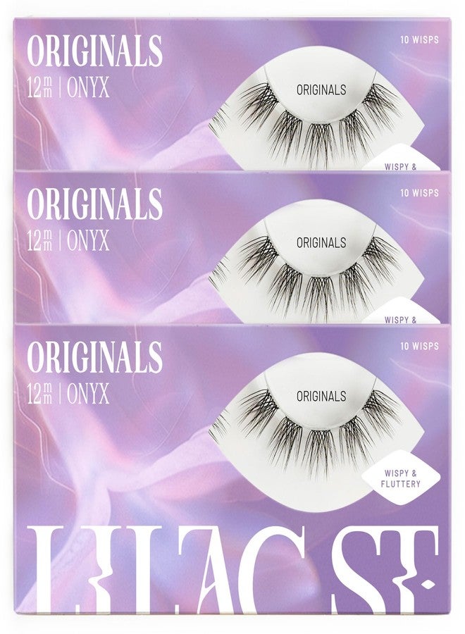 Lilac St. Lilac St - Originals Natural Faux Eyelash Clusters (12mm, 3 Pack) - Natural Look - DIY Lash Extension Wisps - Lightweight & Lifelike - Lasts 10 Days - Cruelty Free, Vegan, Women Founded - 30 Lashes - Image 1