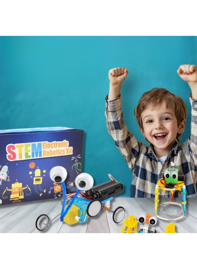 McDou Children's STEM robot kit, 6-in-1 robot assembly science experiment set, electric motor engineering toy, ideal gift for boys and girls, STEM learning and education kit for children aged 6-15 - Image 4