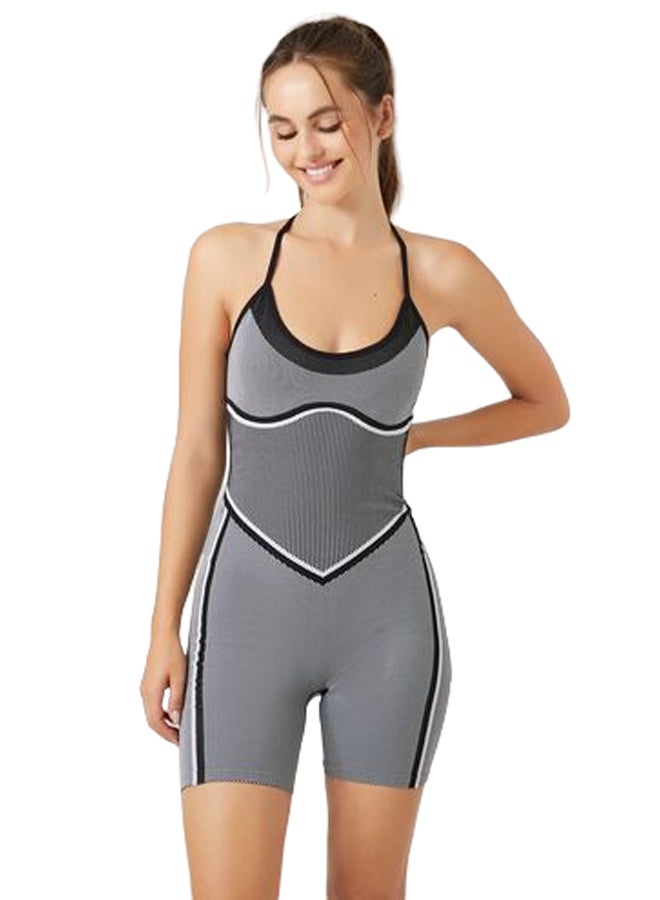 FOREVER 21 Active Seamless Two-Tone Romper  - Image 1