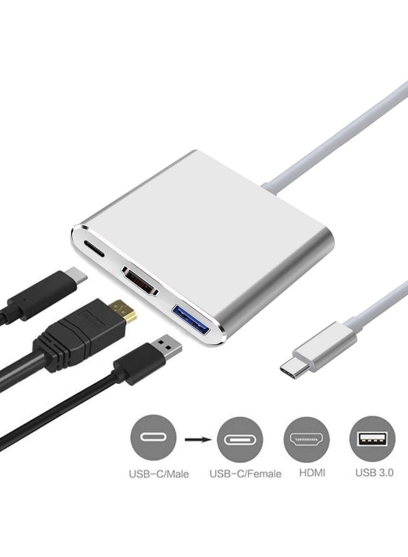 محول 3 في 1 من النوع C إلى HDTV (HDTV + USB 3.0 + Type-C PD) - Image 1