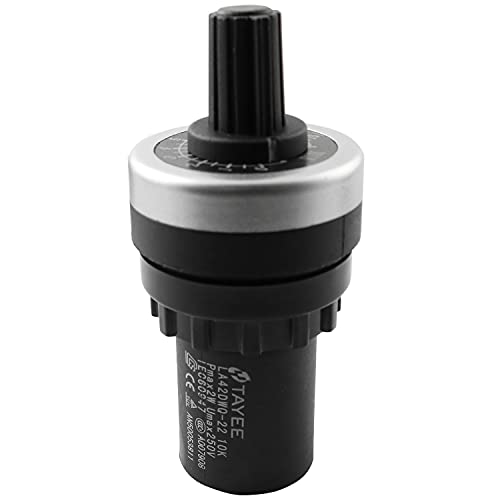 LQ Industrial 10k Potentiometer LA42DWQ-22 10k ohm Variable Speed Drive Potentiometer 22 mm VSD Rotary Resistance Variable Frequency Converter - Image 1