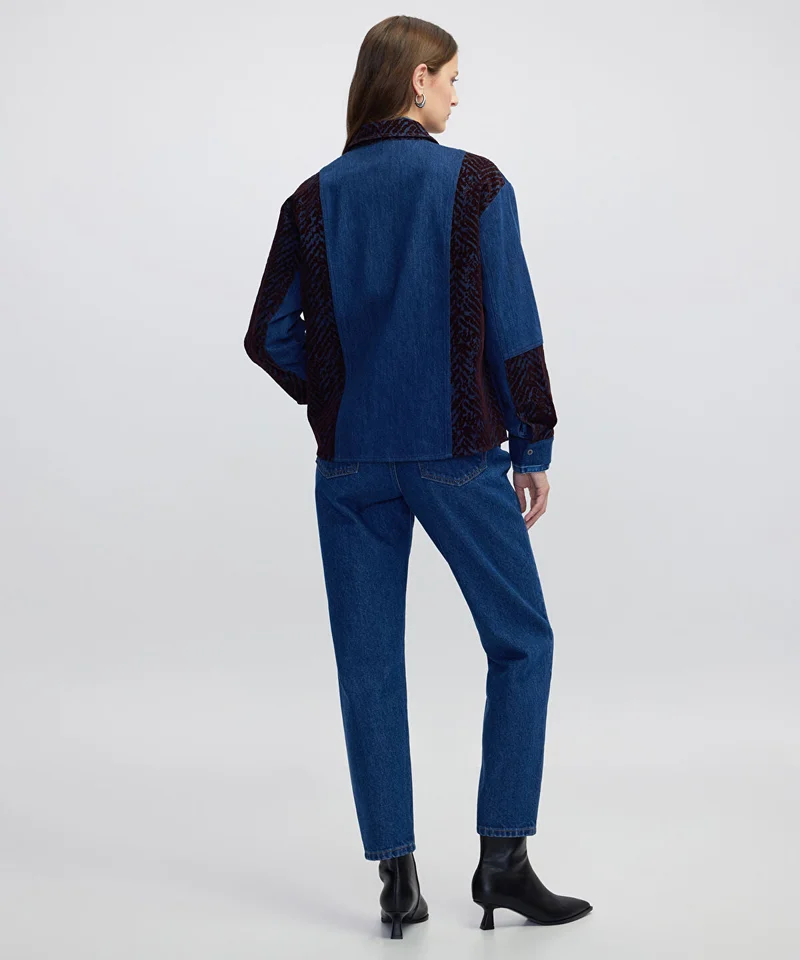 Ipekyol  Mixed Media Shirt for Women | Best Price UAE
