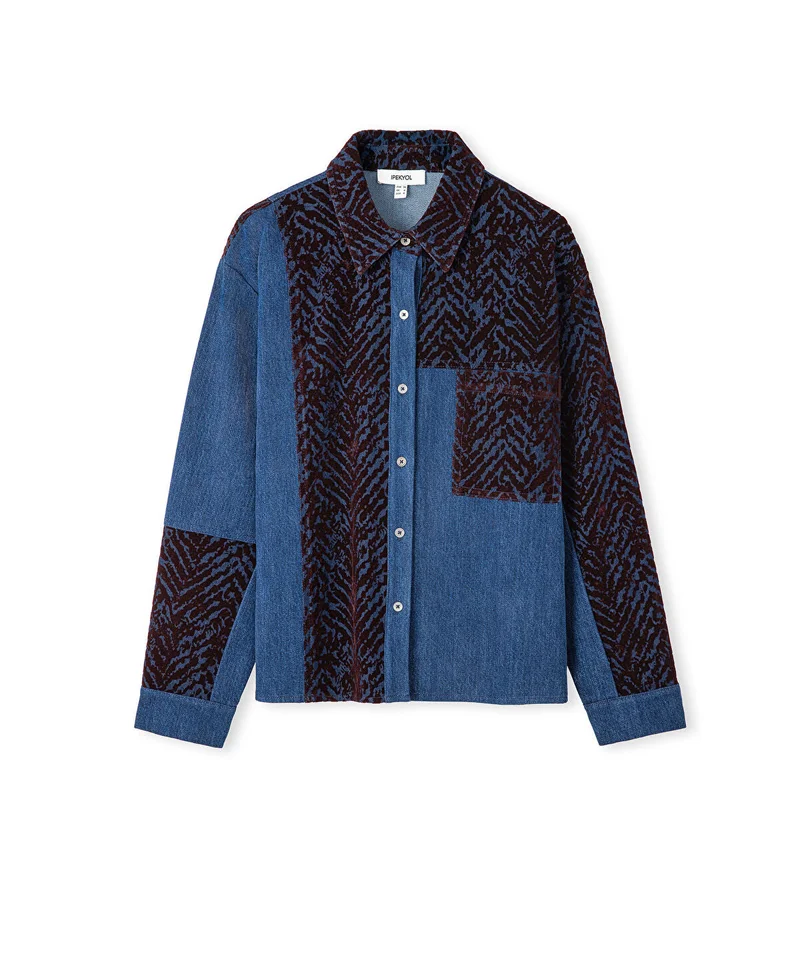 Ipekyol  Mixed Media Shirt for Women | Best Price UAE