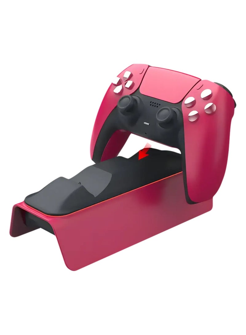 قاعدة شحن مزدوجة لوحدات تحكم PS5 – محطة شحن سريعة مع مؤشر LED – تصميم أنيق ومتين باللون الأحمر الكوني - Image 2