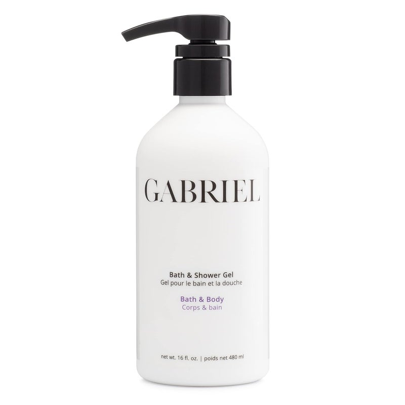 Gabriel Cosmetics Gabriel Skincare Bath Shower Gel Natural Paraben Free Vegan Crueltyfree Non GMO Infused with Vitamin C and aloe vera restore natural moisture balance 16 oz - Image 1