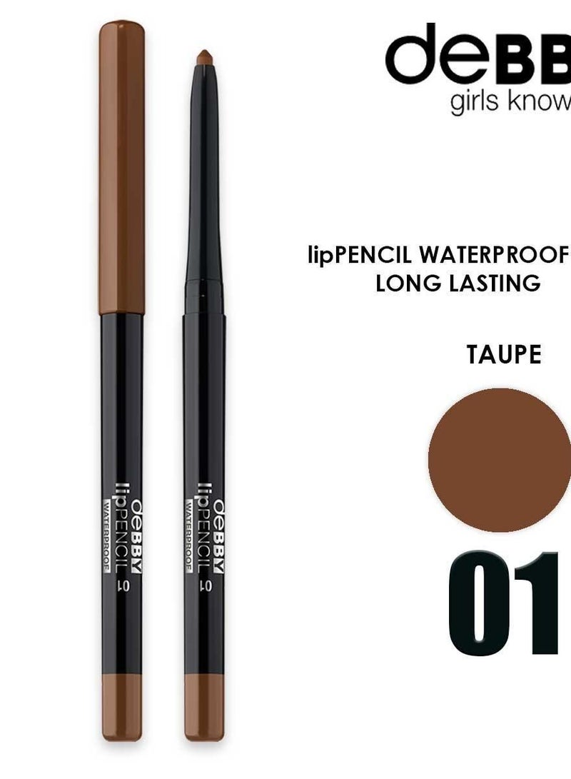 DEBBY LIP PENCIL WATERPROOF 01 - TAUPE