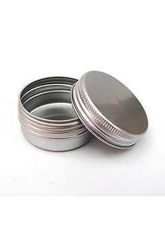CTKcom 1Ounce Metal Tins Screw Top Flat Aluminum Silver Slide Round Tin Containers For Lip Balmcraftscosmeticcandlestravel Storage Kit (Pack Of 10)  - Image 4