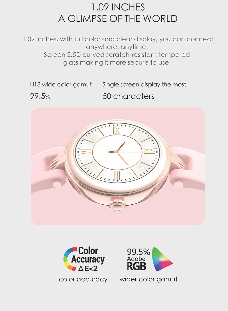 Ginger Smart Watch With Bluetooth Call,Multiple Health & Fitness Features