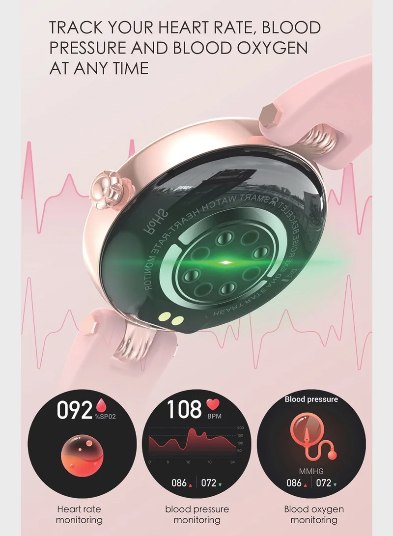 Ginger Smart Watch With Bluetooth Call,Multiple Health & Fitness Features