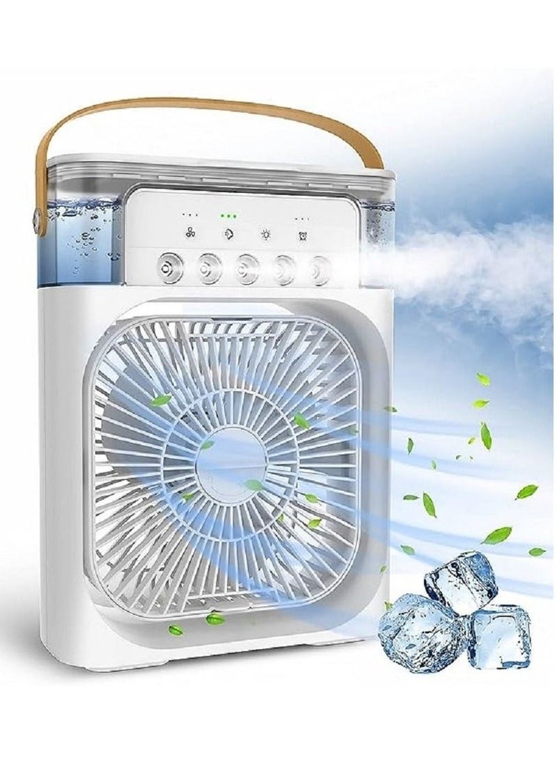 Generic Portable Air Conditioner Fan Mini Evaporative Air Cooler with 7 Colors LED Light 1/2/3 H Timer 3 Wind Speeds and 3 Spray Modes for Office Home Dorm  - Image 5