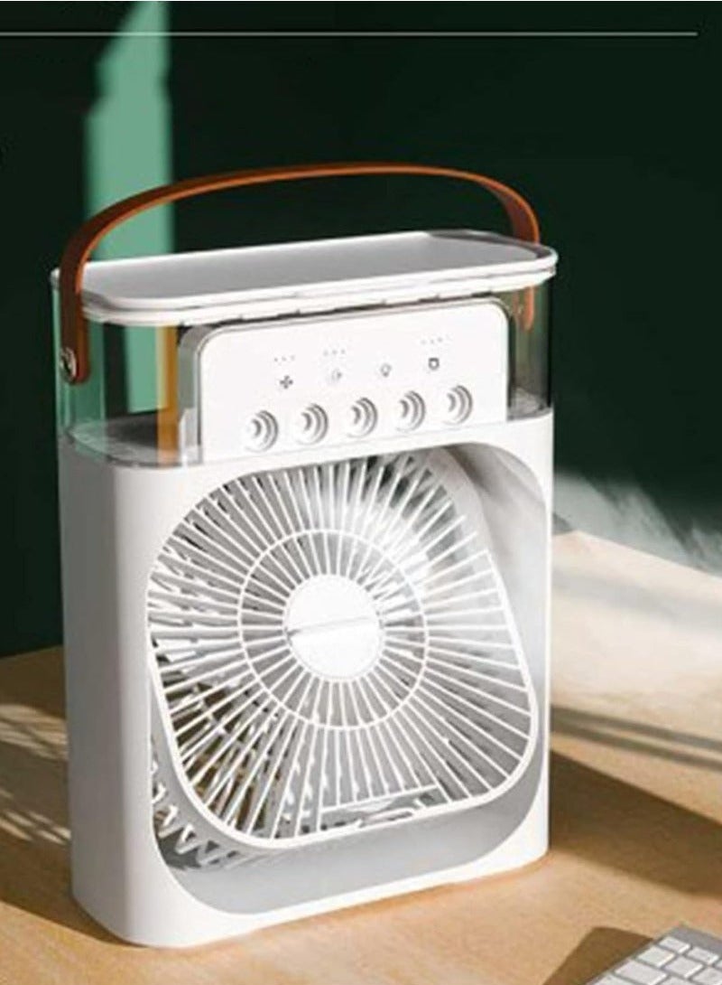 Generic Portable Air Conditioner Fan Mini Evaporative Air Cooler with 7 Colors LED Light 1/2/3 H Timer 3 Wind Speeds and 3 Spray Modes for Office Home Dorm  - Image 4