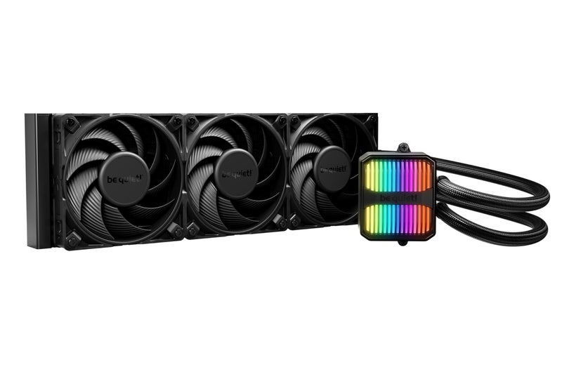 be quiet! Silent Loop 3 360mm CPU AIO Liquid Cooler | 3 Silent Wings 4 120mm PWM High-Speed Fans | Quiet Performance | 6-Pole Motor | Discreet ARGB Lighting | Refillable | Black | BW025 - Image 1