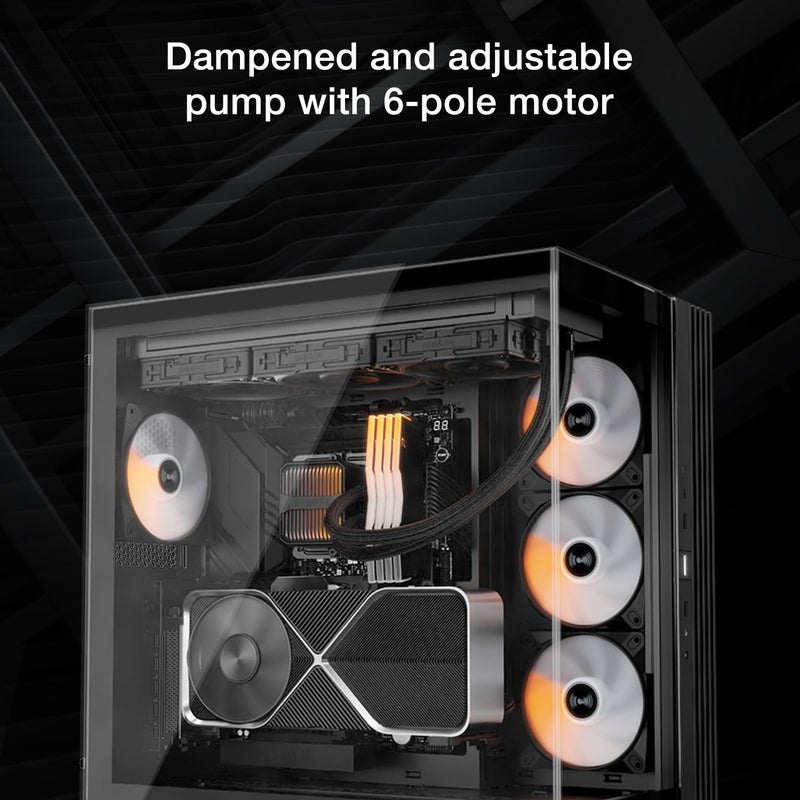 be quiet! Silent Loop 3 360mm CPU AIO Liquid Cooler | 3 Silent Wings 4 120mm PWM High-Speed Fans | Quiet Performance | 6-Pole Motor | Discreet ARGB Lighting | Refillable | Black | BW025 - Image 4