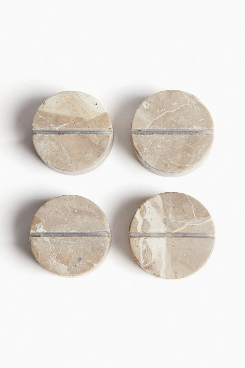 H&M 4-pack marble place card holders