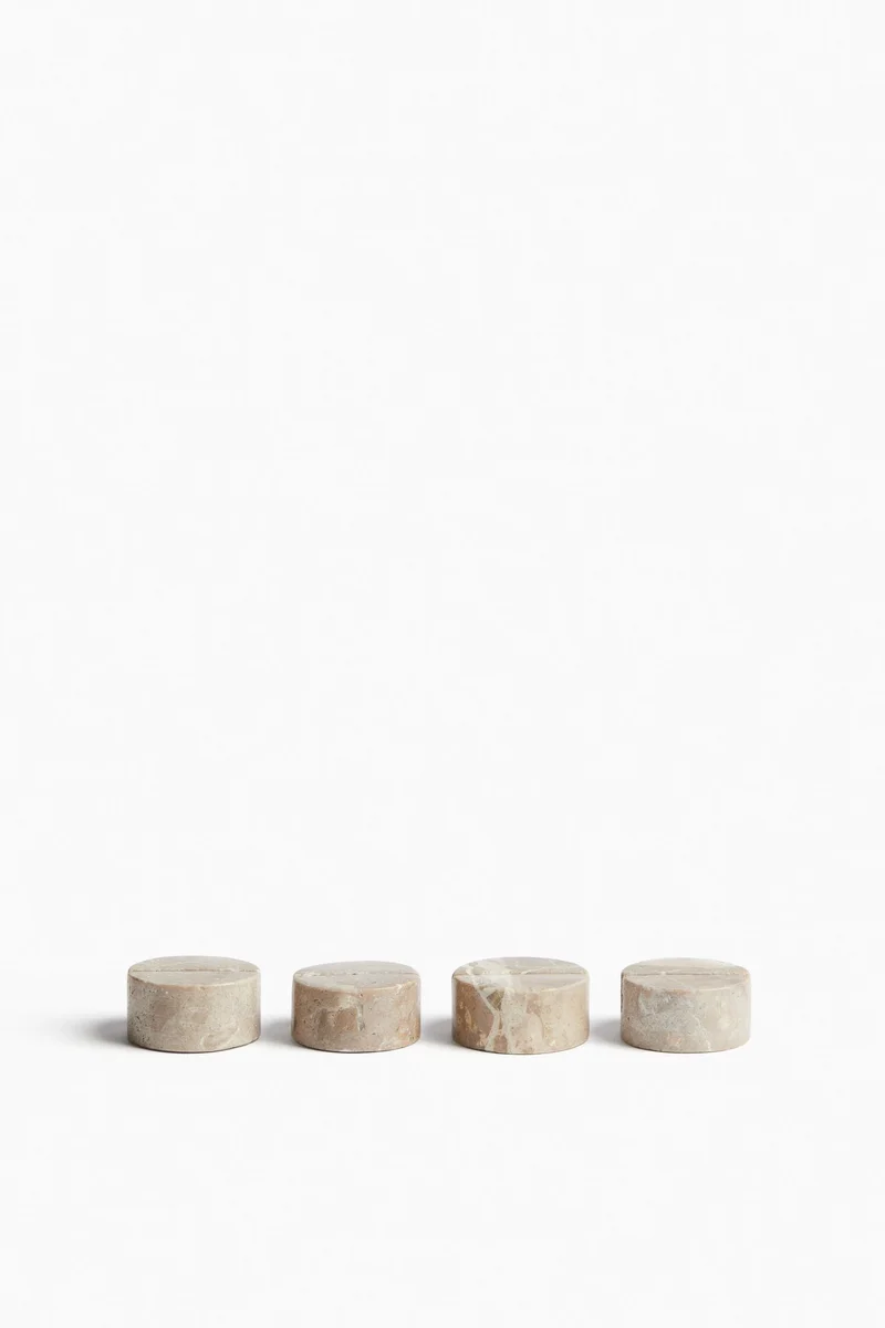 H&M 4-pack marble place card holders