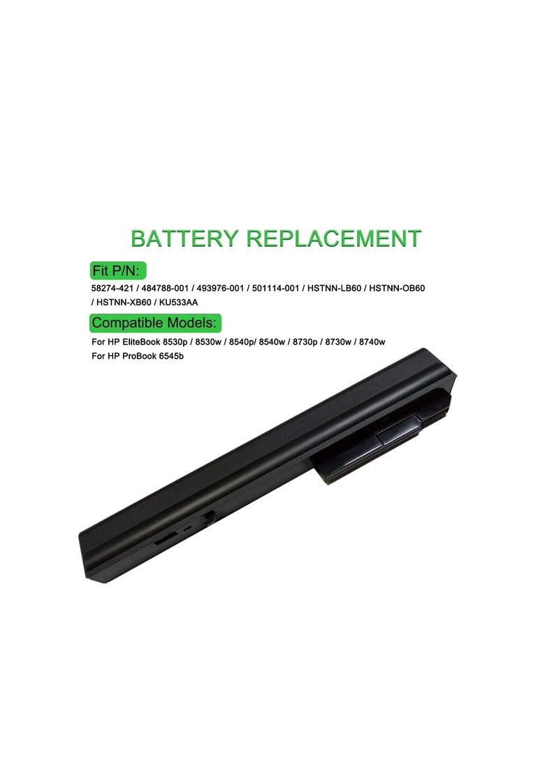 Terabyte 10.8 V 5200 mAh HSTNN-XB60 NBP8A82 501114-001 Replacement Laptop Battery for HP 493976-001 EliteBook 8540W 8530P 8740W 8530W 8730W HSTNN-LB60 HSTNN-OB60 48 47888-001 - Image 3