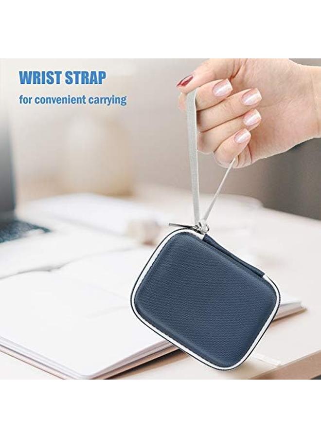 Procases Hard Carrying Case Compatible For Samsung T7 T7 Touch Portable Ssd With 2 Cable Ties Shockproof Travel Organizer For T7 T7 Touch 500Gb 1Tb 2Tb Usb 3.2 External Solid State Drives Navy - Image 4