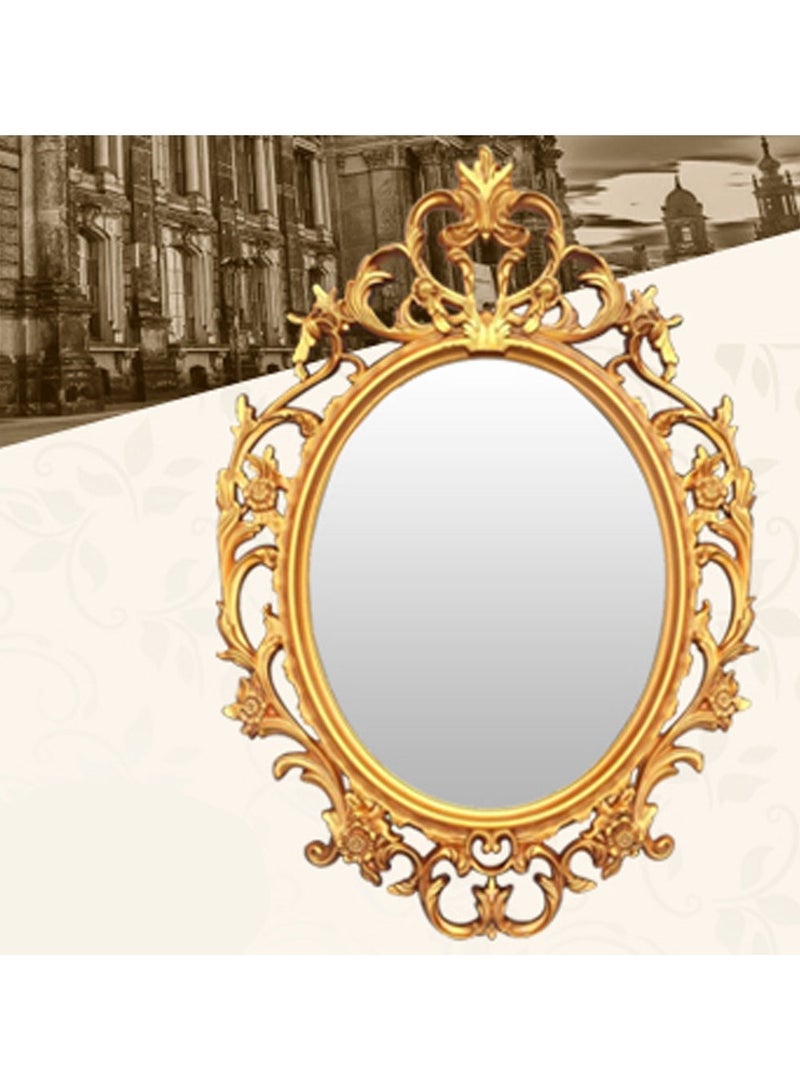 LINGWEI Wall Hanging Mirror Gold 36x52x5cm - Image 2