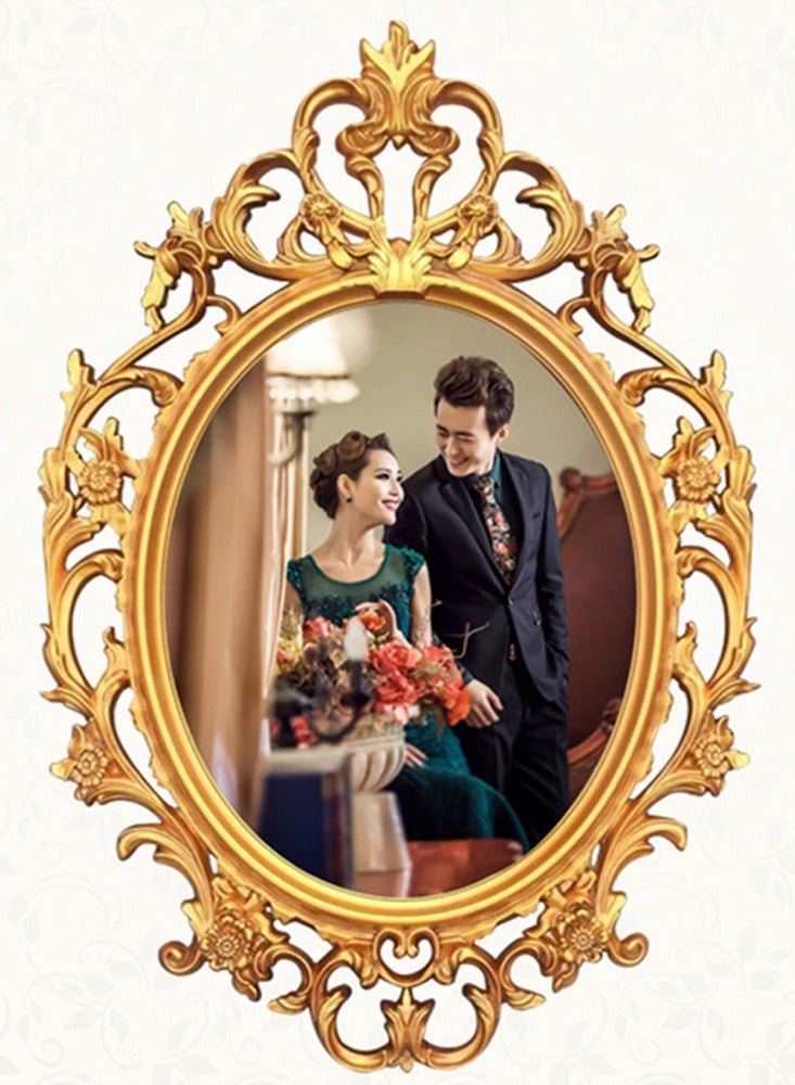 LINGWEI Wall Hanging Mirror Gold 36x52x5cm - Image 4