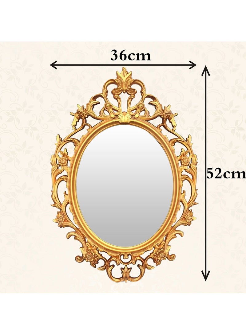 LINGWEI Wall Hanging Mirror Gold 36x52x5cm - Image 5