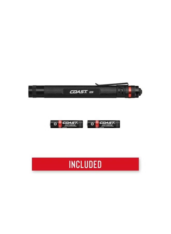 كوست G20 Beam Beam LED Penllight مع مقطع جيب قابل للتعديل وحافة متسقة إلى حافة السطوع الأحمر 54 شمعة - Image 5