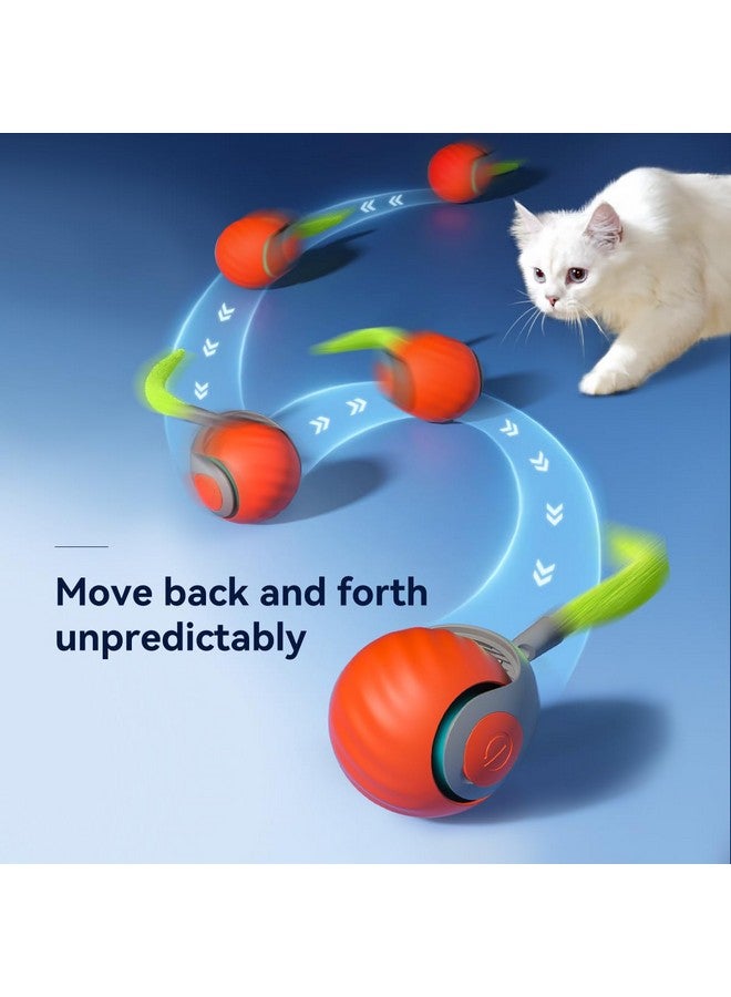 Petgravity Speedy Sprint Ball Toy for Cat Type-C Rechargeable Interactive Cats Toy 2 Set - Image 2