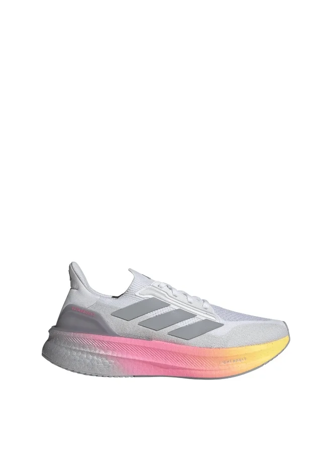اديداس Adidas Ultraboost 5X White Running Shoes For Men 6.5