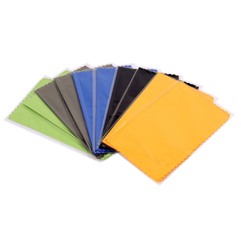 ColorYourLife 10-Pack Microfiber Cleaning Cloths for Smart Phones, Laptops, Tablets, Lenses, LCD Monitor, TV, Camera, Glasses, Optics etc in Retail Packaging - Image 2