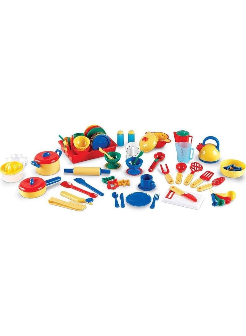 Learning Resources Pretend & Play Great Value Kitchen Set, 73 Pieces - Image 2