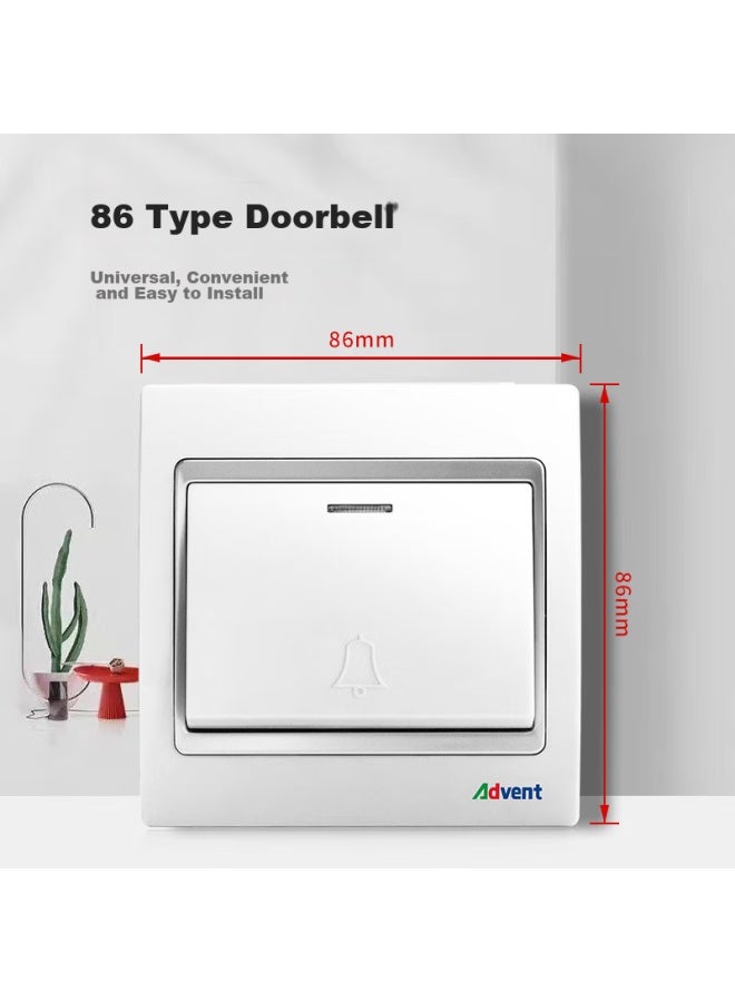 Advent J-581p Long-range Wireless Doorbell, Home Call Button, 86 Large Panel, One-to Doorbell - Image 2
