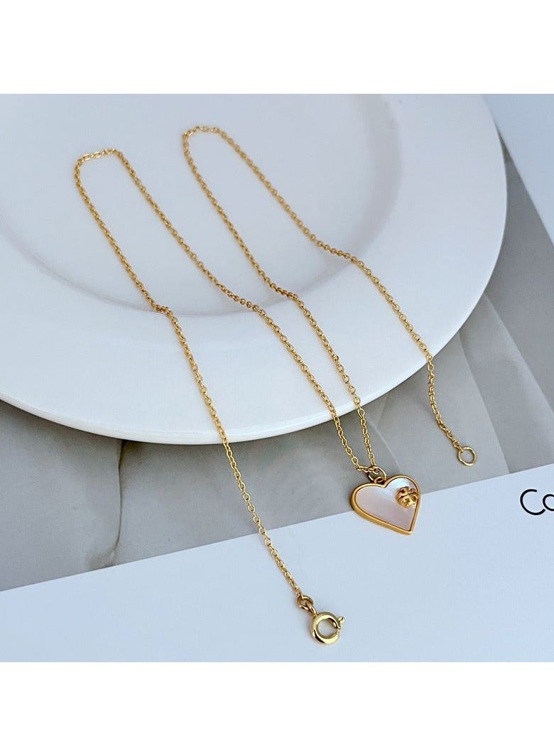 Burch Women's necklace temperament is simple, light luxury, niche design metal necklace - Image 1