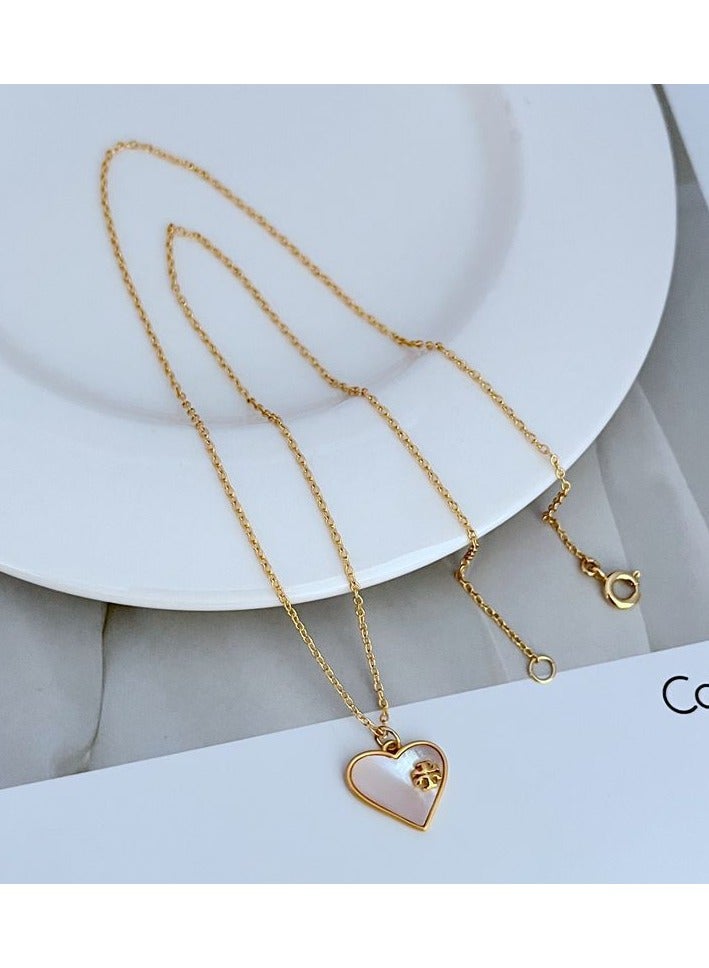 Burch Women's necklace temperament is simple, light luxury, niche design metal necklace - Image 2