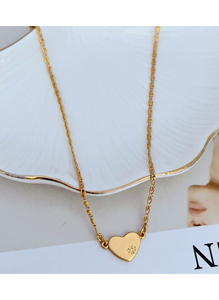 Burch Women's necklace temperament is simple, light luxury, niche design metal necklace - Image 4