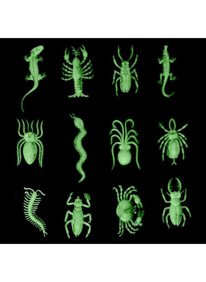Skeleteen - Glow In The Dark Insects 144 Pieces Party Favor And Prank Toys Assorted Reptiles And Bugs Toys Great For Halloween Birthday Parties Piñatas Prizes And More By Skeleteen - Image 1