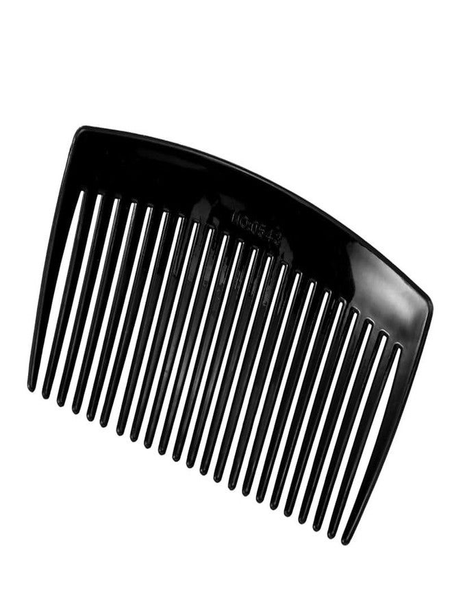 CHIROGRAPHY 4 Pcs Premium Classic Side Clip Hair Comb, Teeth Hair Combs Hair Clip Comb Plastic, Black - Image 5