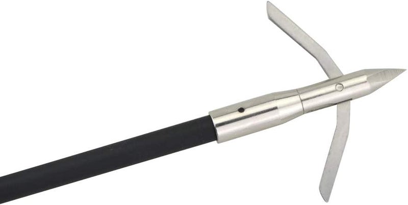 SHARROW 6/12 Pcs Archery Bowfishing Broadheads Stainless Steel Arrowhead Arrow Point Hunting Broadheads 288 Grain 2 Blades Screw in Arrow Tips - Image 3