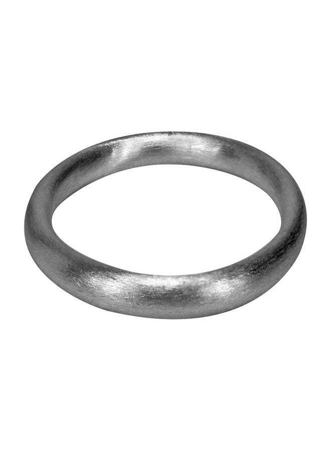 Sheila Fajl Everybody's Favorite Thick Tubular Brush Bangle in Silver Gunmetal Plated - Image 1