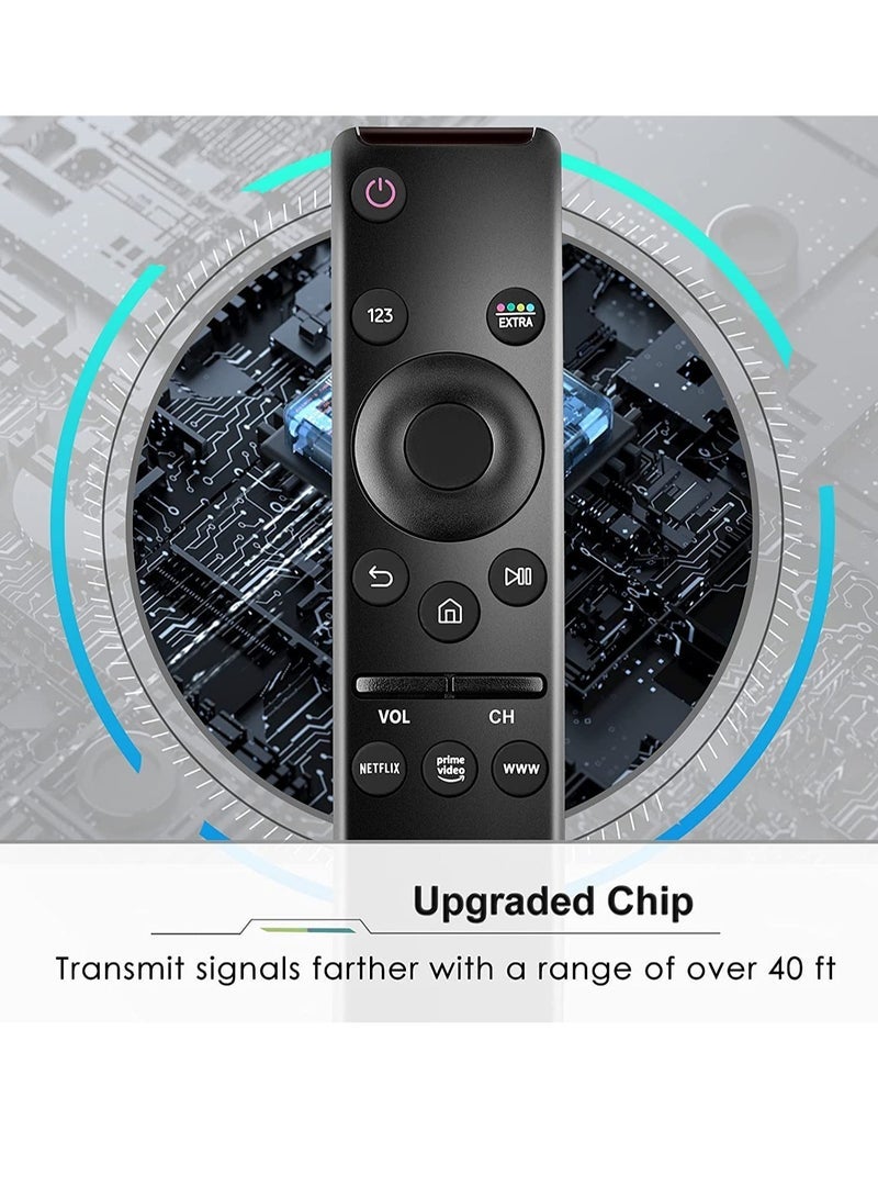 PopZa Universal Remote Control Compatible for All Samsung TV LED QLED UHD SUHD HDR LCD Frame Curved Solar HDTV 4K 8K 3D Smart TVs, with Buttons for Netflix - Image 5