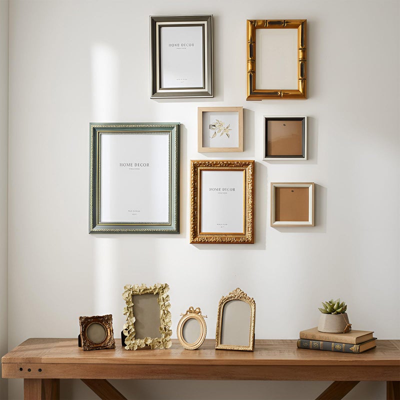 Kathfly 15 Pack Vintage Picture Frames for Wall or Tabletop Display Ornate French Country Frames Vintage Farmhouse Decor Antique Wall Art Set for Gallery Bedroom Living Room Decor (Essential Style) - Image 2