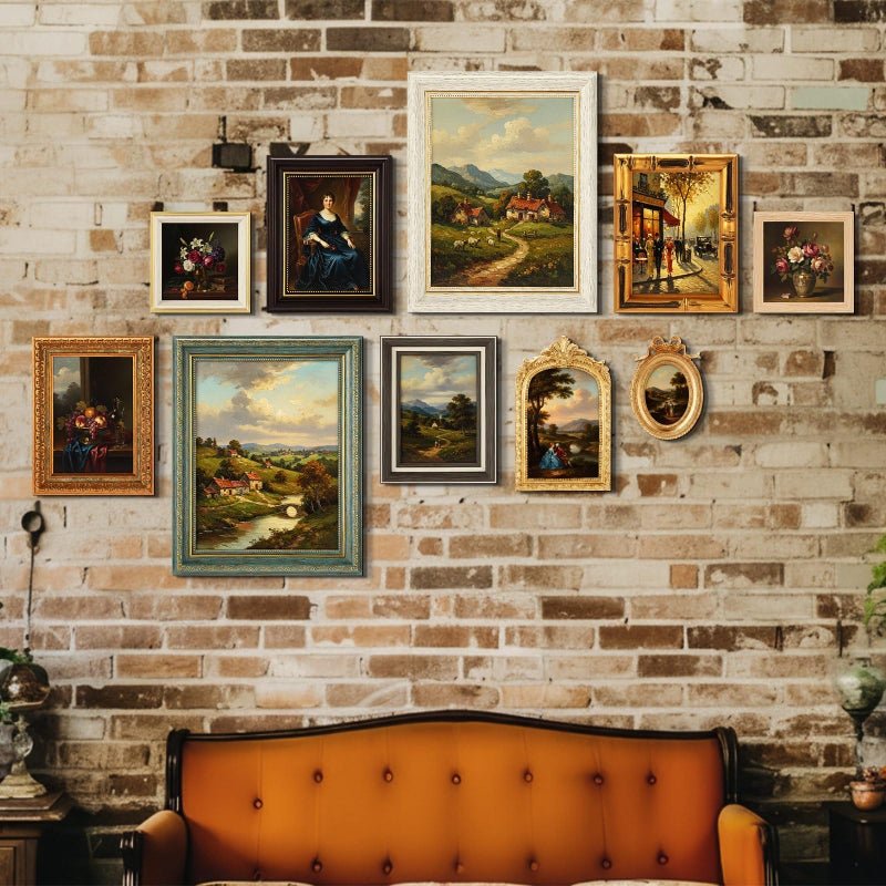 Kathfly 15 Pack Vintage Picture Frames for Wall or Tabletop Display Ornate French Country Frames Vintage Farmhouse Decor Antique Wall Art Set for Gallery Bedroom Living Room Decor (Essential Style) - Image 4